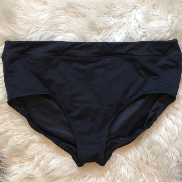 Lands' End Other - Lands End swim bikini bottom black high waisted